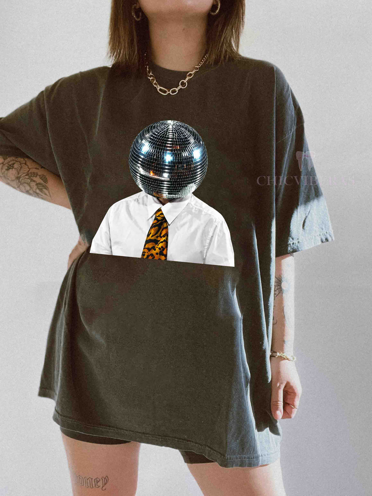 Disco Ball Head HS Together Together Tour Tee