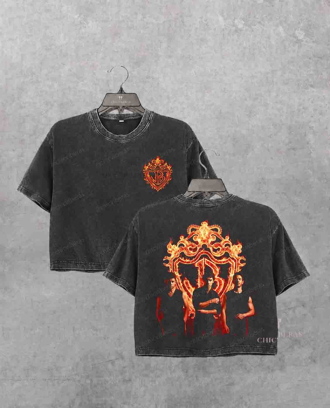 Jonas Brothers Burning Up Tour 2026 2 Sides Crop Shirt