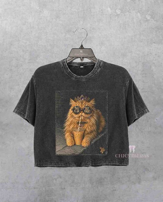 Princess Donut Royal Cat DCC Crop Shirt