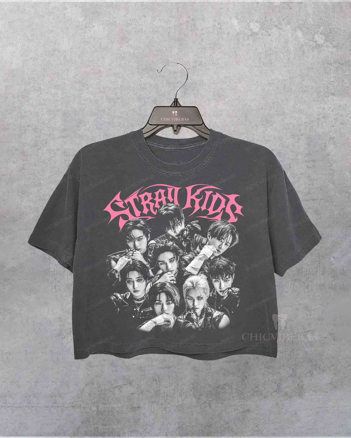 Stray Kids Kpop Member Graphic Crop Shirt