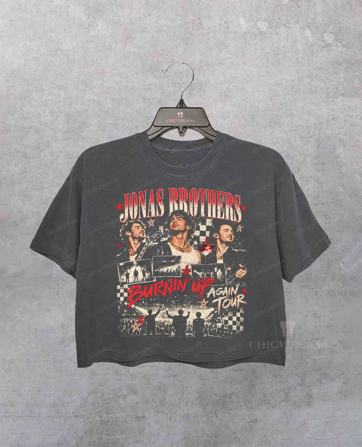 Jonas Brothers Burnin Up Again Tour Crop Shirt