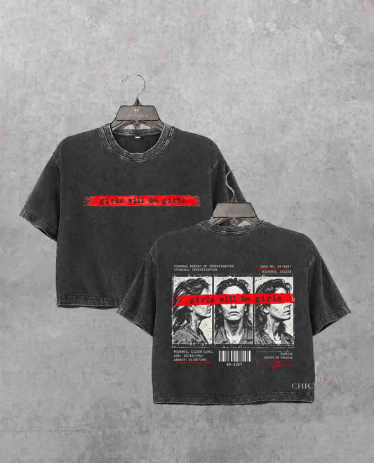 Girls will be girls Aileen Wuornos Crop Shirt