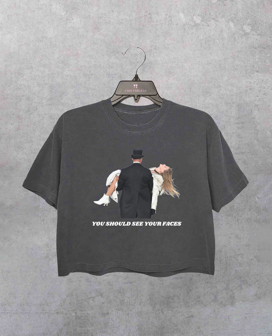 You Should See Your Faces Crop Shirt