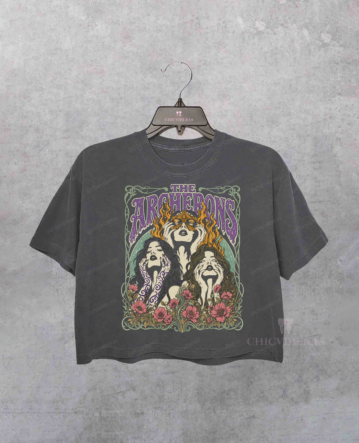 The Archerons Floral Sisters Crop Shirt