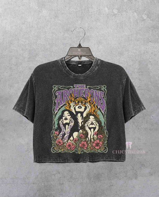 The Archerons Floral Sisters ACOTAR Crop Shirt