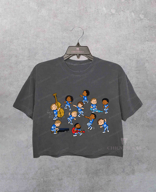 Peanuts Detroit Lions Football Crop Shirt