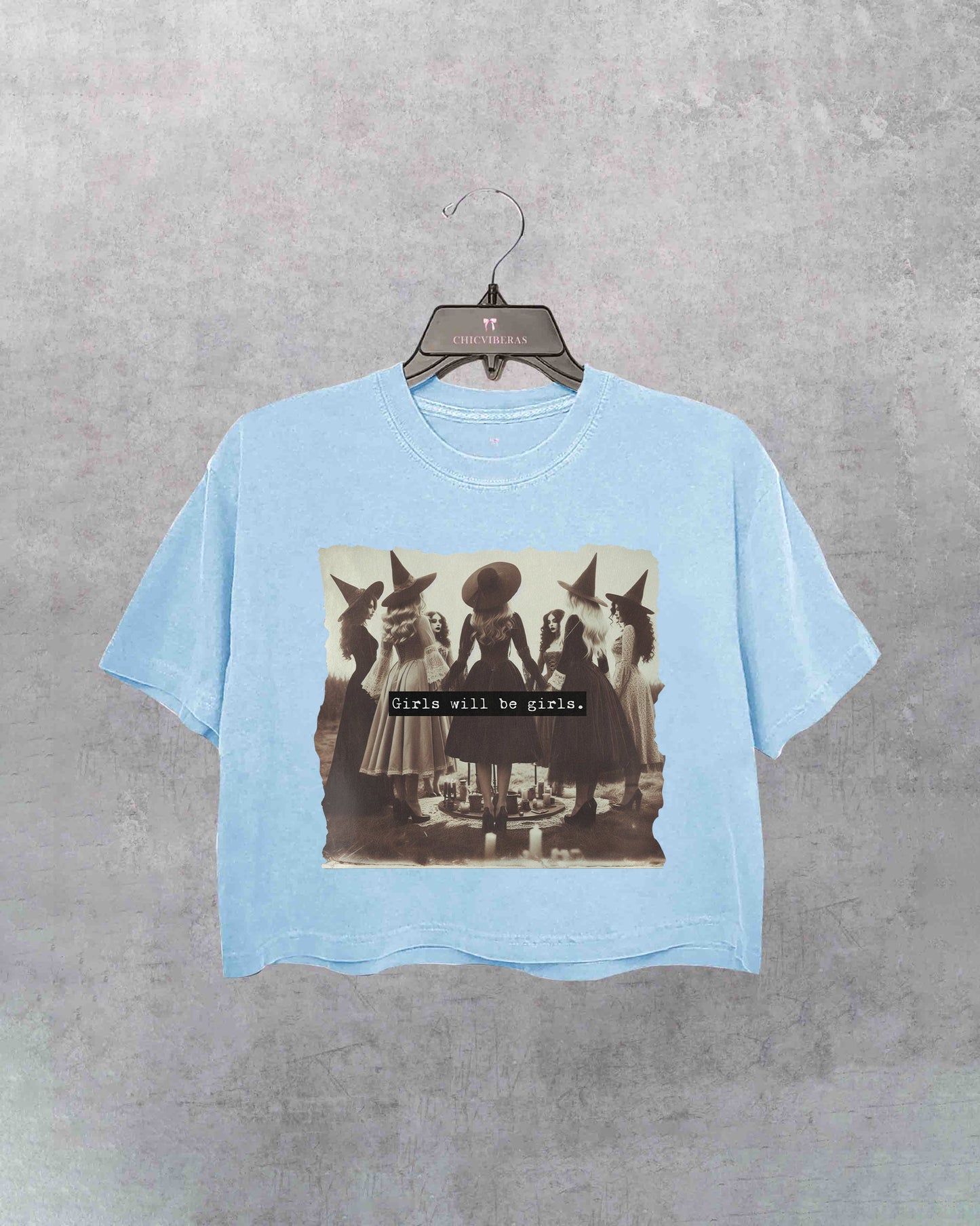 Girls Will Be Girls Witch Faeries Crop Shirt