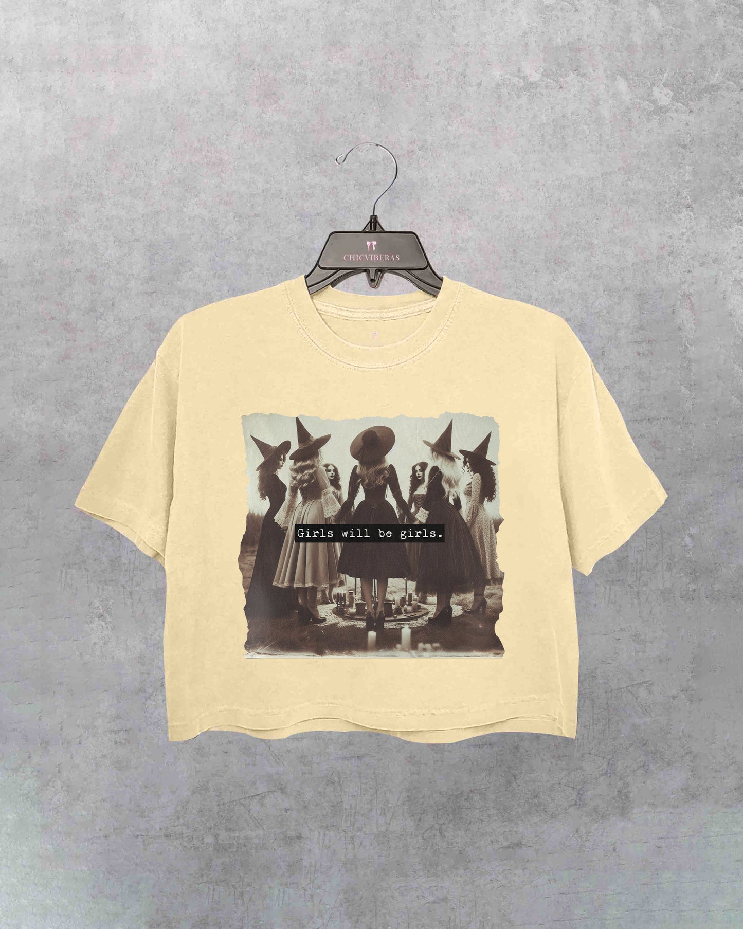 Girls Will Be Girls Witch Faeries Crop Shirt