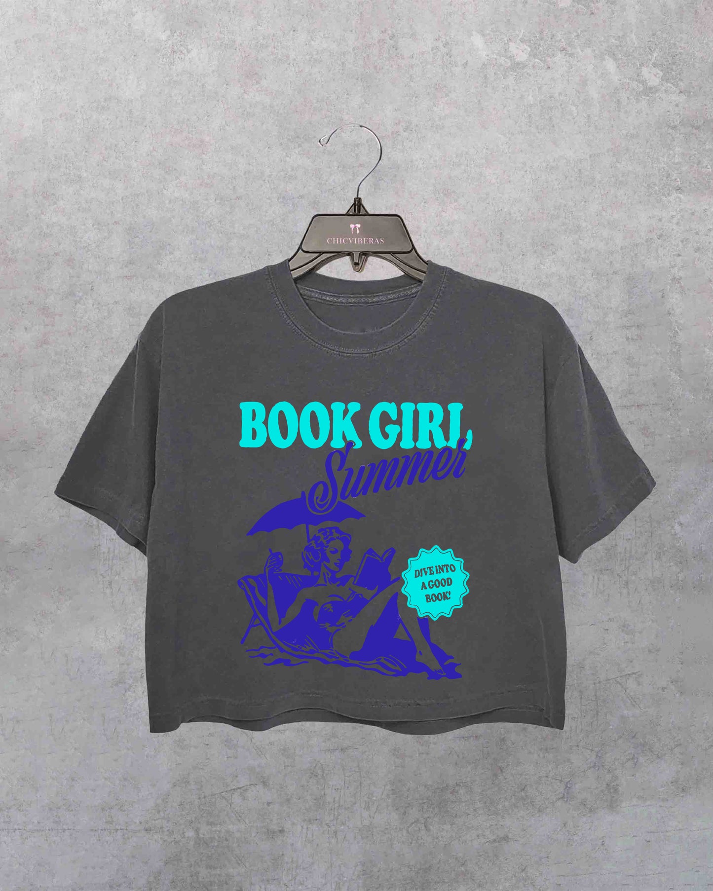 Book Girl Summer Crop Shirt