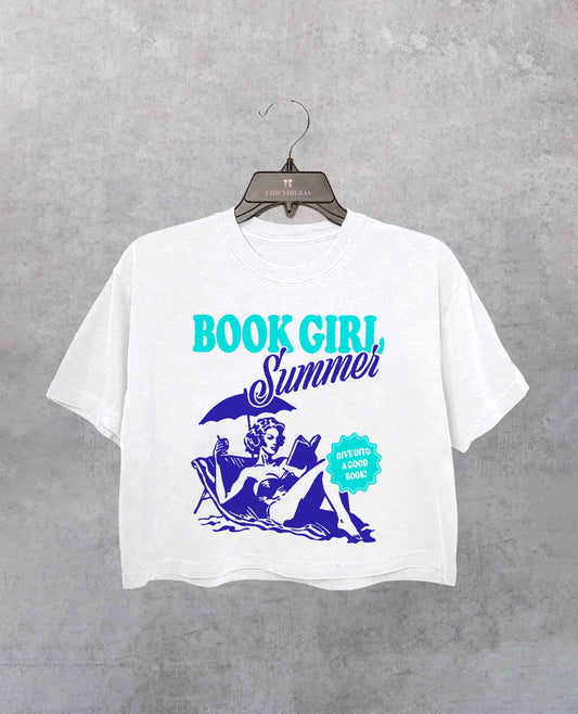 Book Girl Summer Crop Shirt