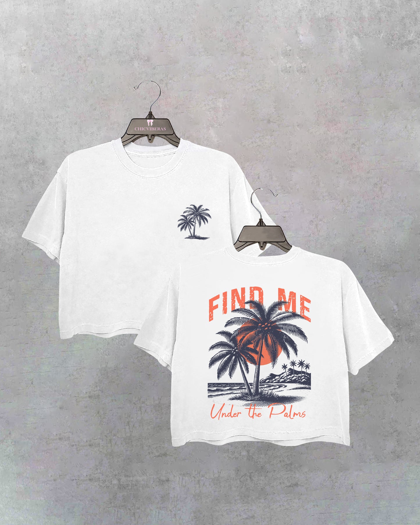 Beach Summer Tropical Crop Shirt