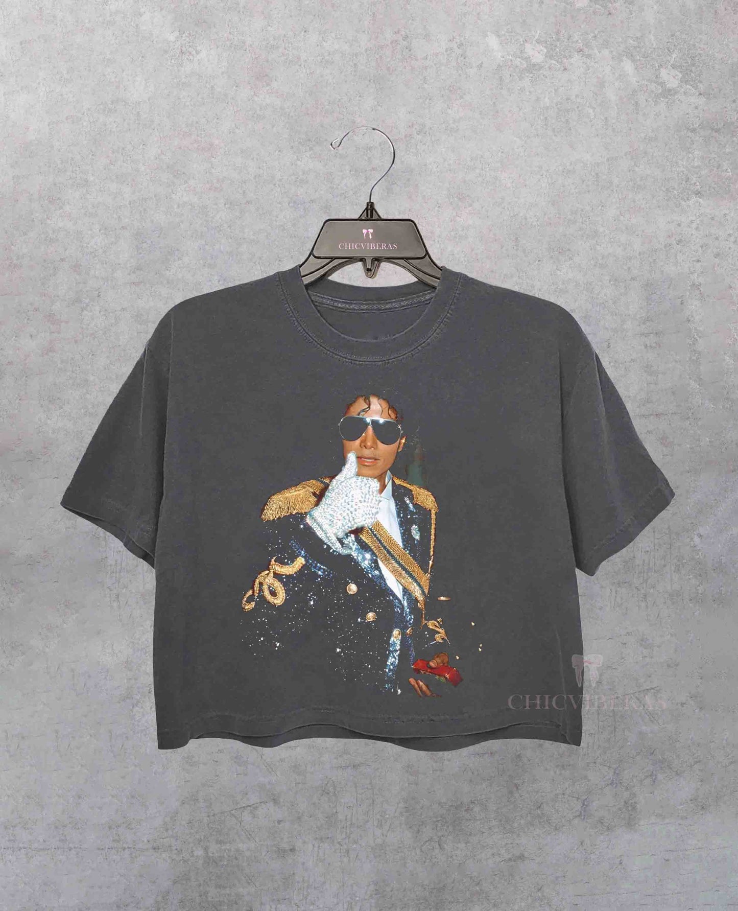 King of Pop Vintage 90's Michael Jackson Crop Shirt