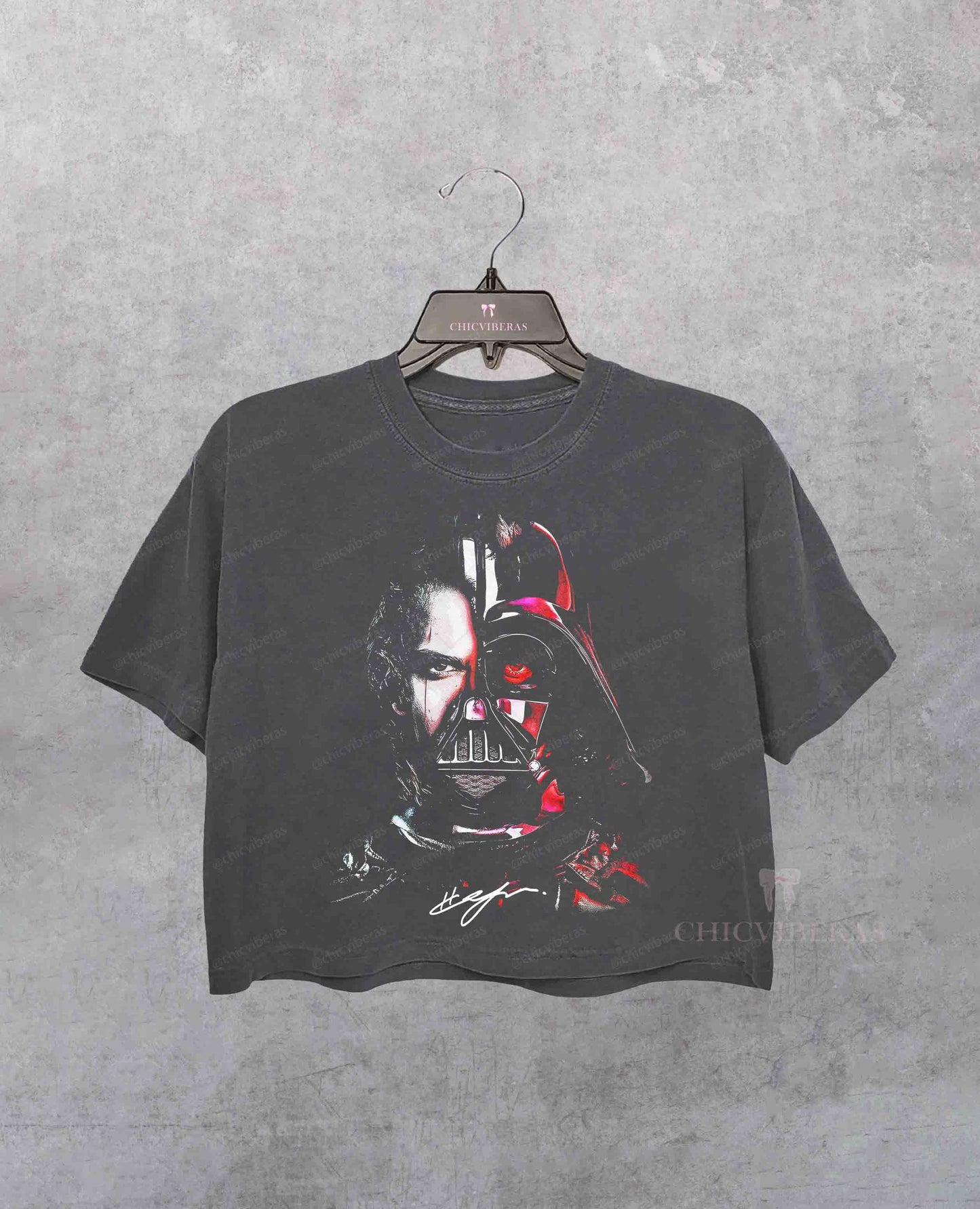 Limited Anakin Skywalker Half Face Crop Shirt
