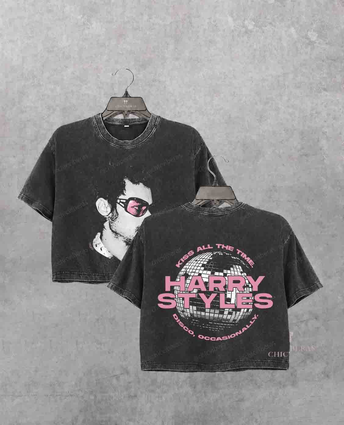Kiss All The Time HS4 Disco Occasionally Fan Crop Shirt