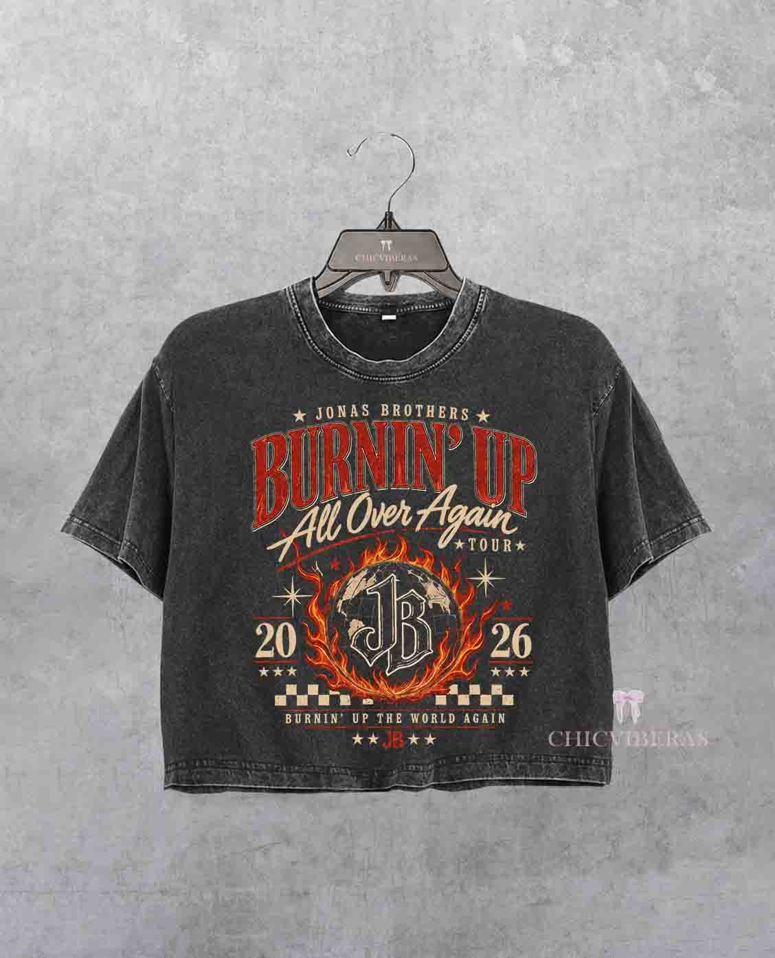 Jonas Brothers Burnin’ Up Tour Crop Shirt