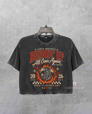 Jonas Brothers Burnin’ Up Tour Crop Shirt