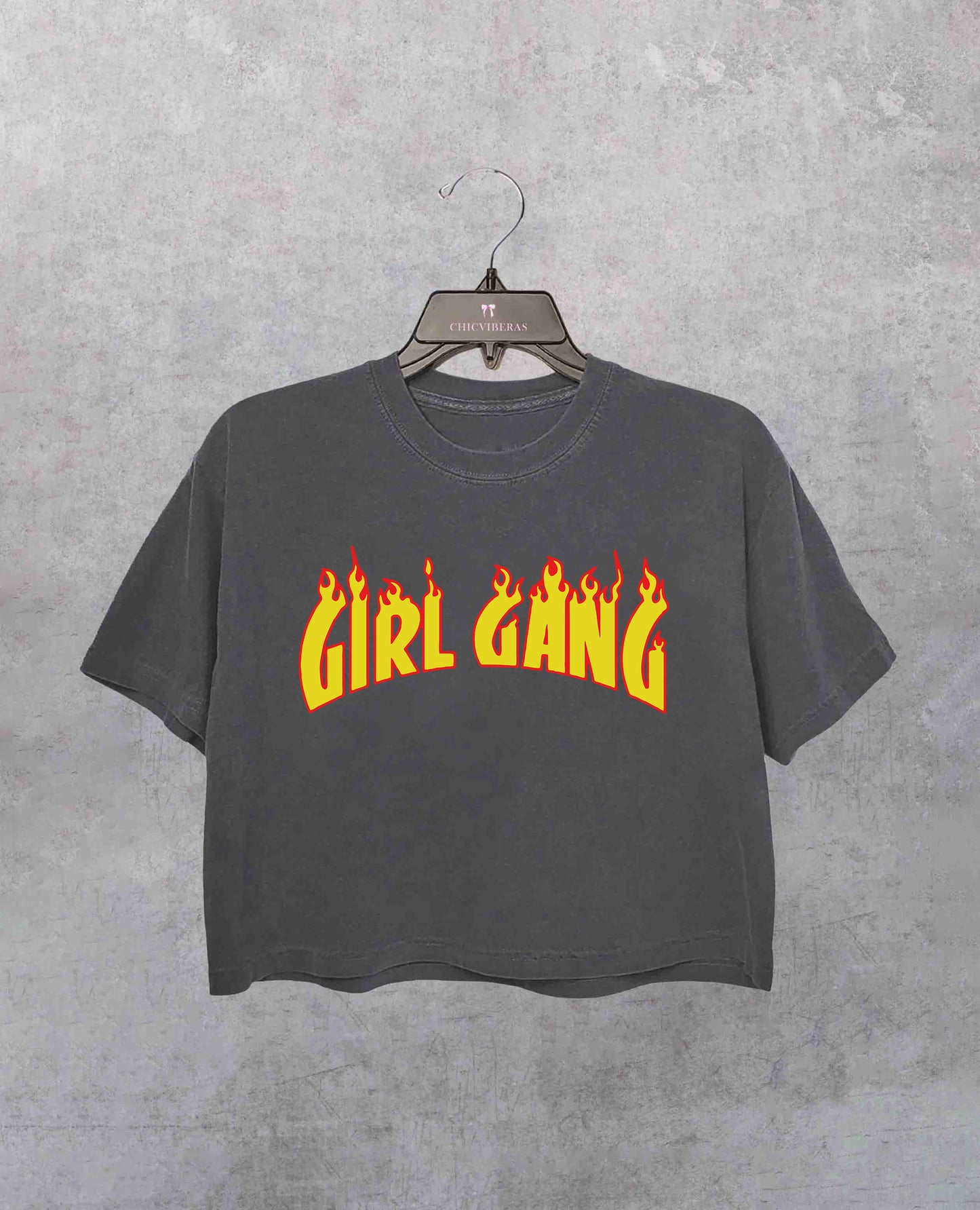 Girl Gang Feminist Band Crop Shirt / Tee