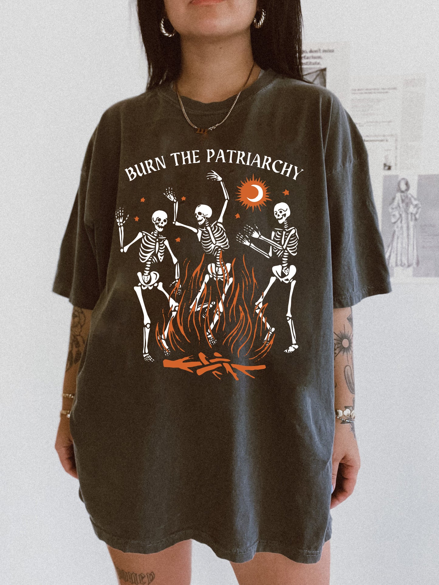 Burn The Patriarchy Crop Shirt / Tee