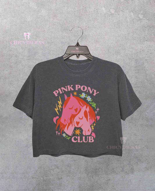 Chappell Roan Pink Pony Club Crop Shirt / Tee