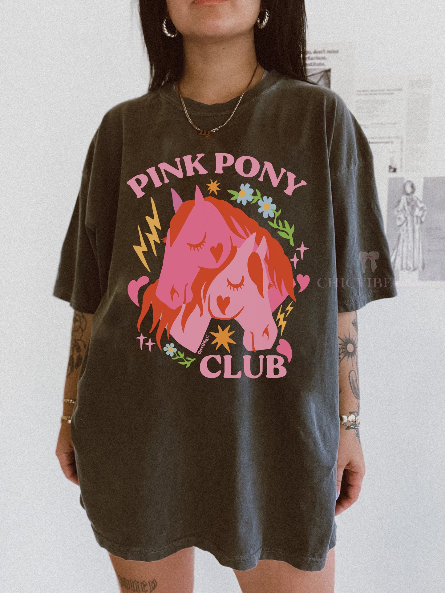 Chappell Roan Pink Pony Club Crop Shirt / Tee