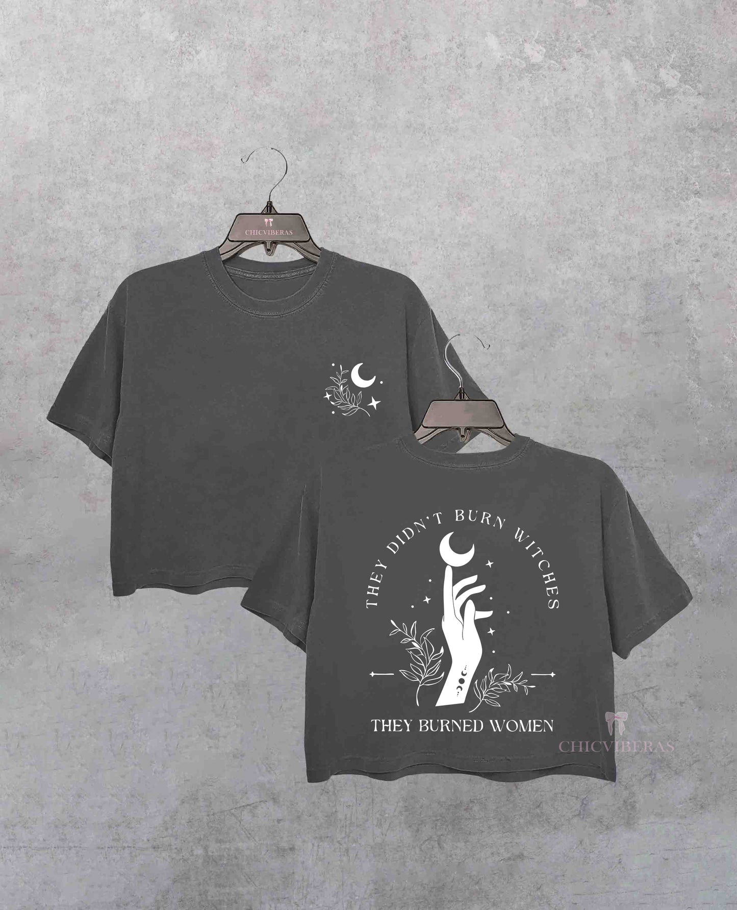 They Didn't Burn Witches They Burned Women Crop Shirt