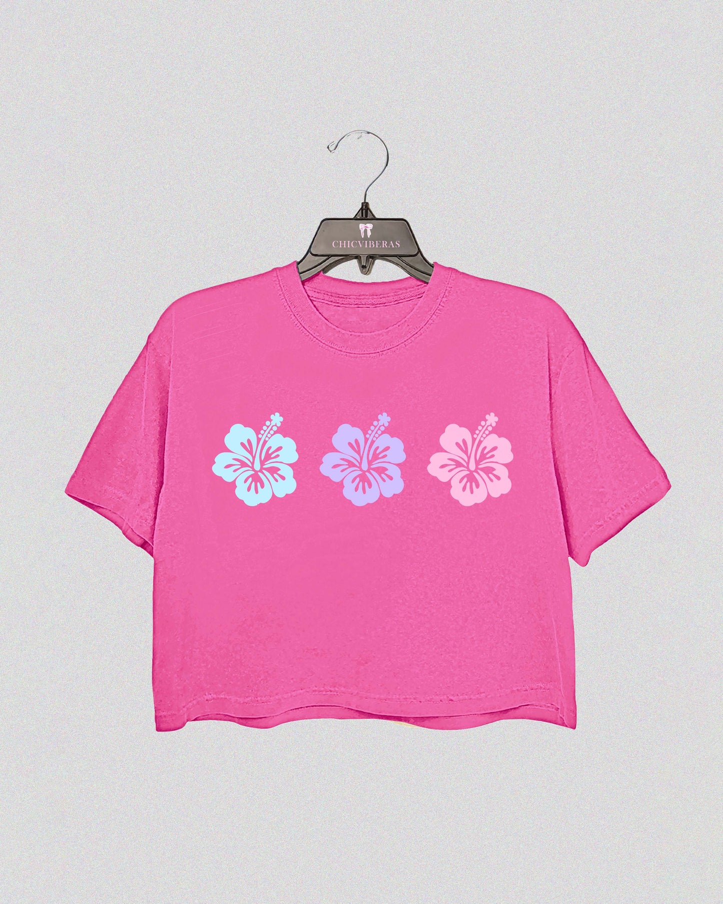 Hibiscus Flower Crop Shirt