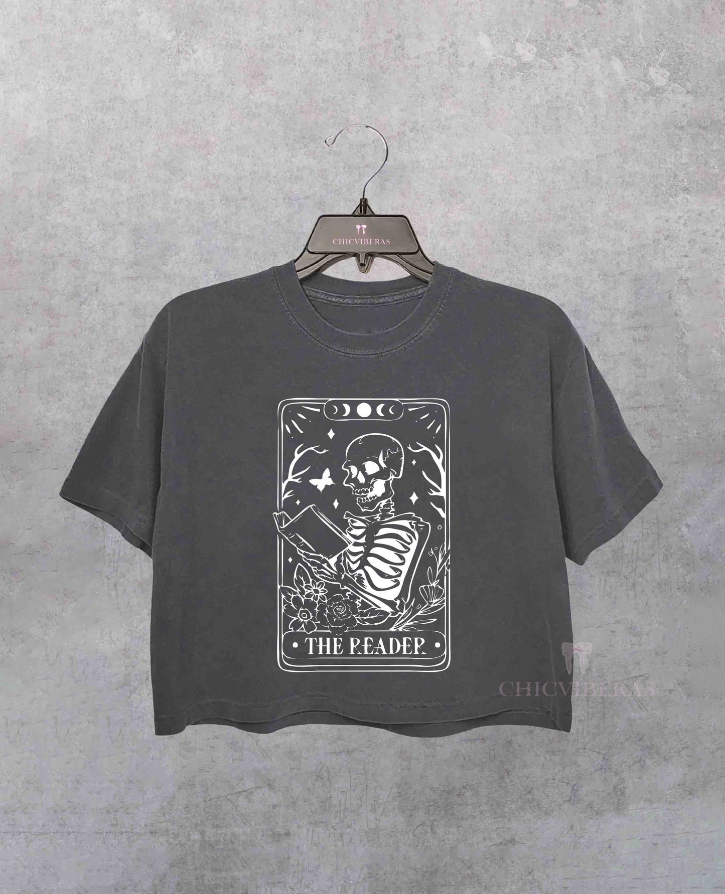 The Reader Tarot Card Crop Shirt