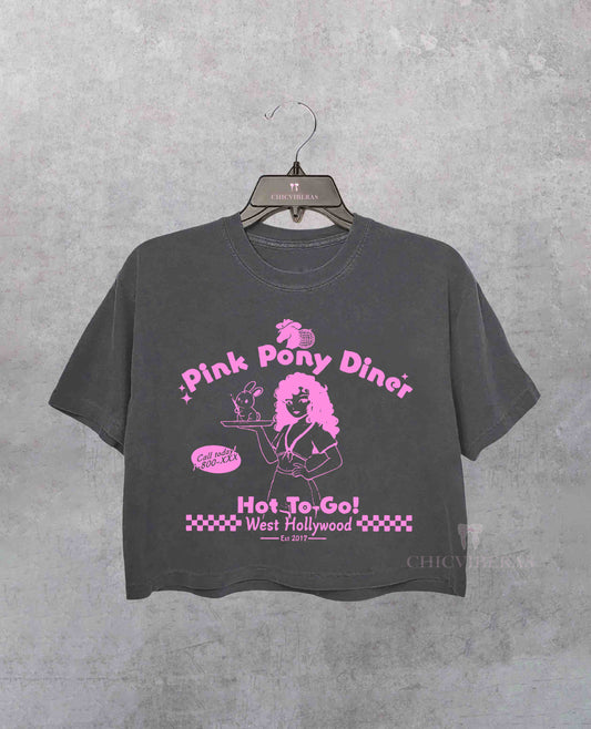 Pink Pony Diner Chappell Roan Crop Shirt