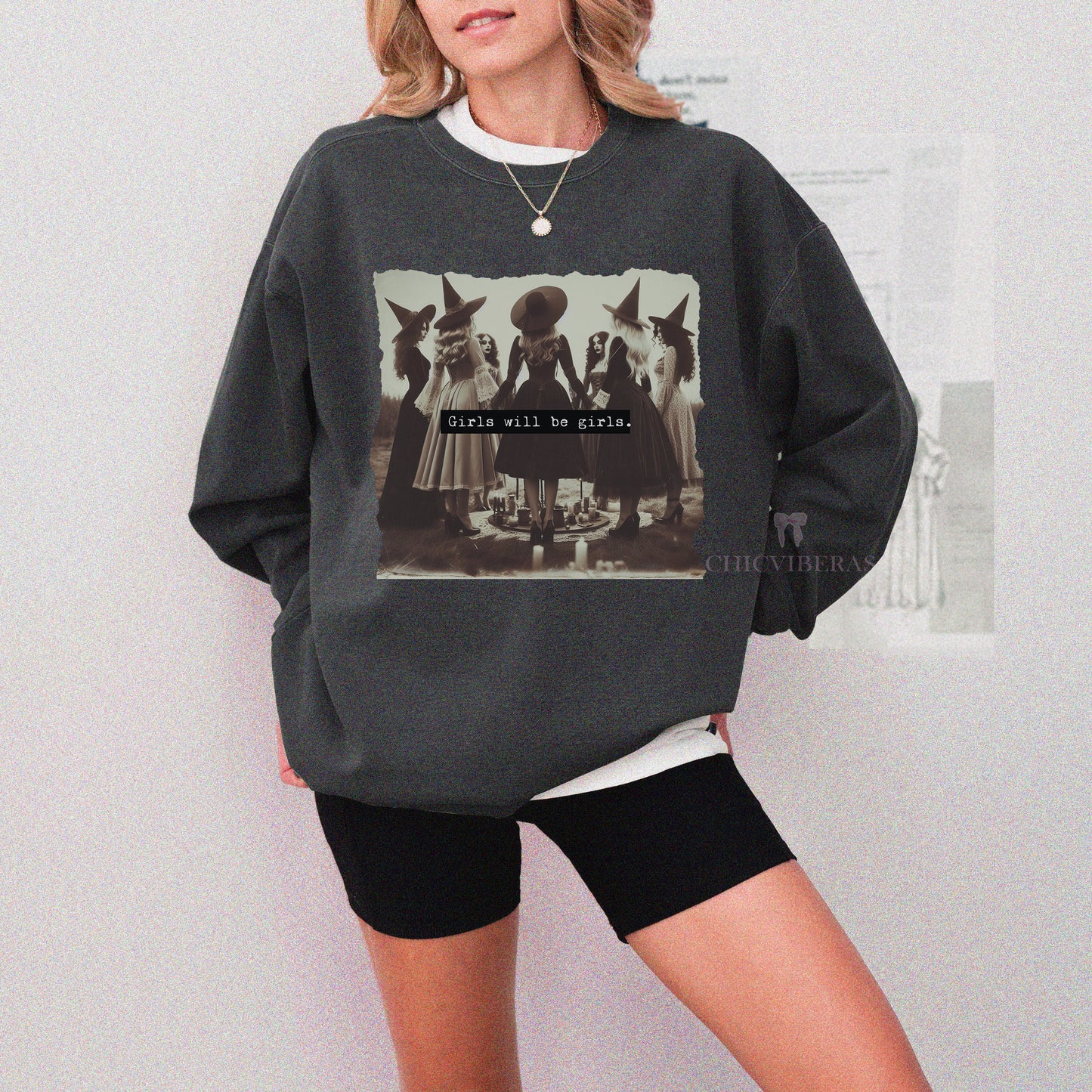 Girls Will Be Girls Witch Faeries Crewneck