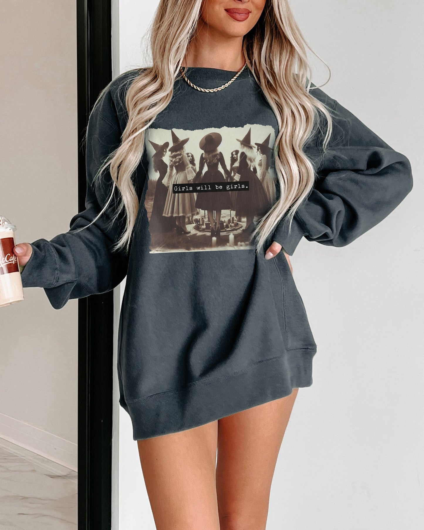 Girls Will Be Girls Witch Faeries Crewneck