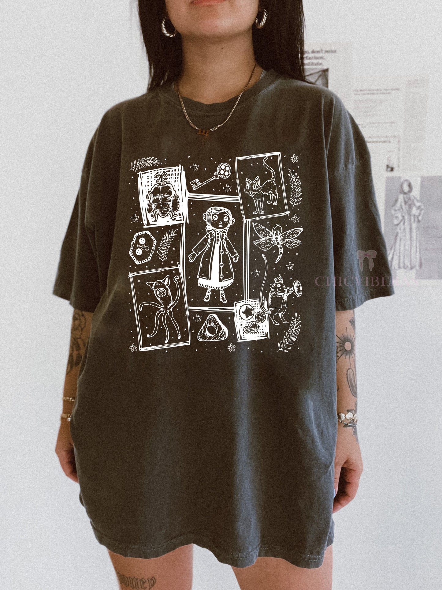 Spooky Movie Coraline Doll Tee