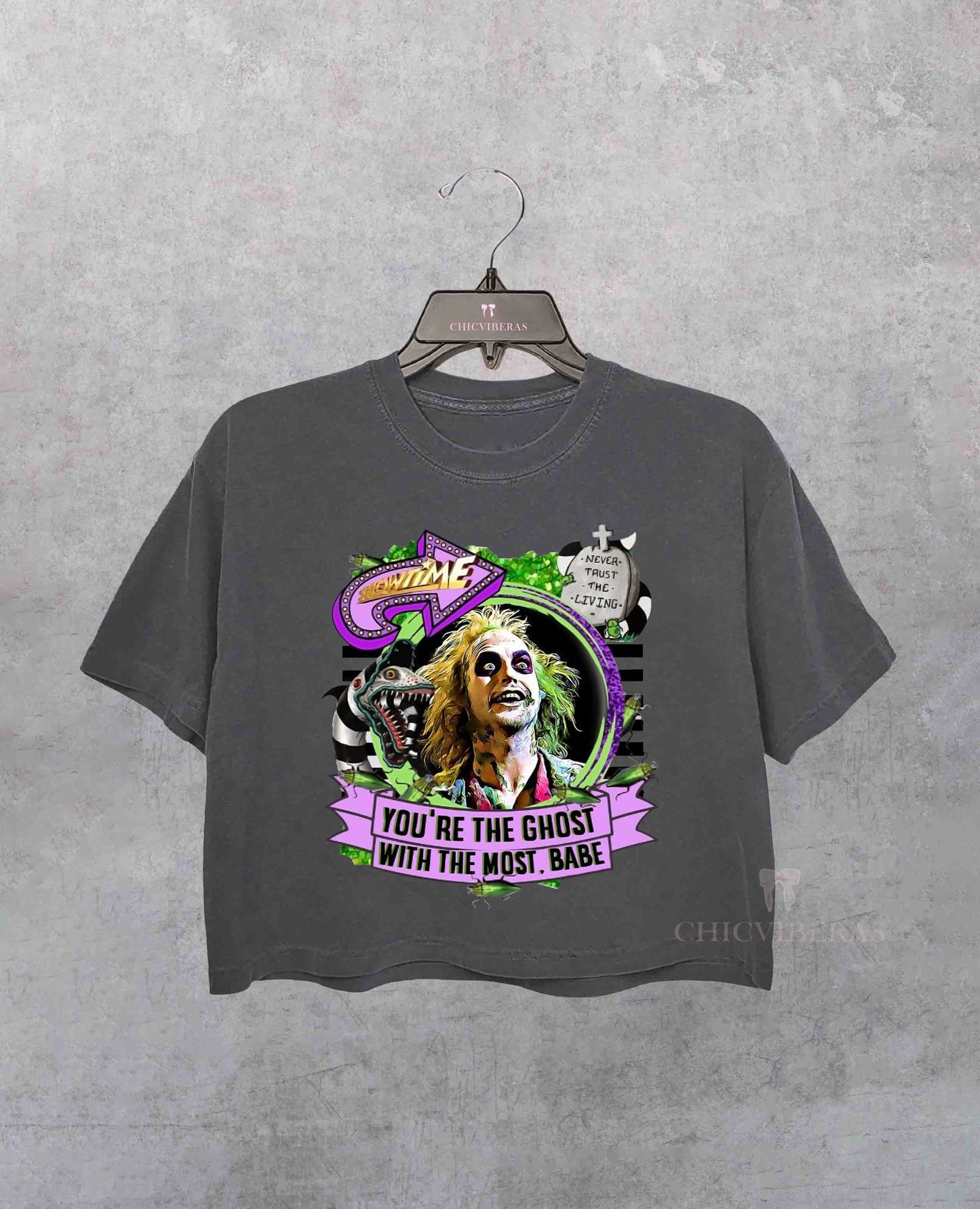 Halloween Beetlejuice Movie Crop Shirt