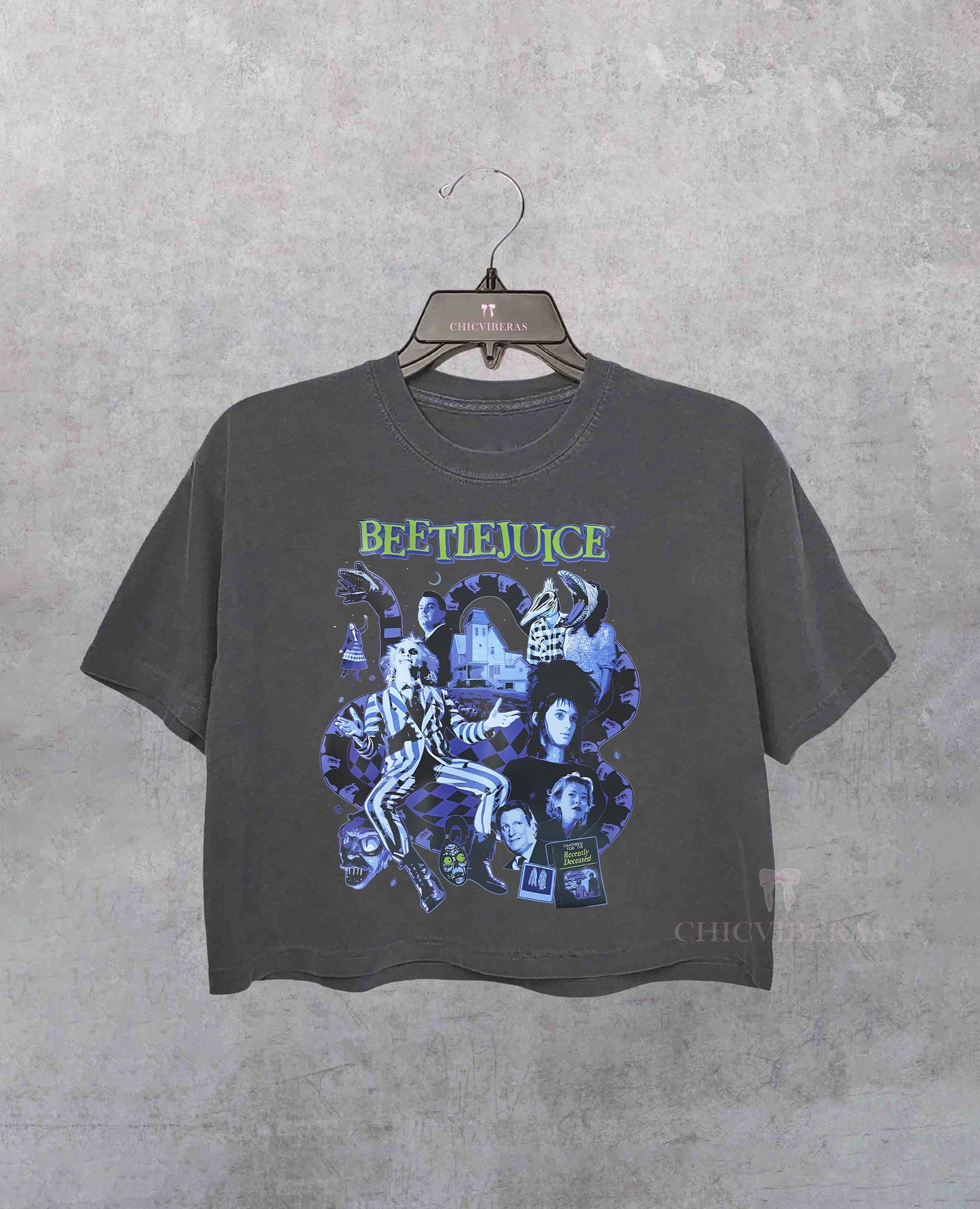 Beetlejuice 1988 Horror Movie Crop Shirt