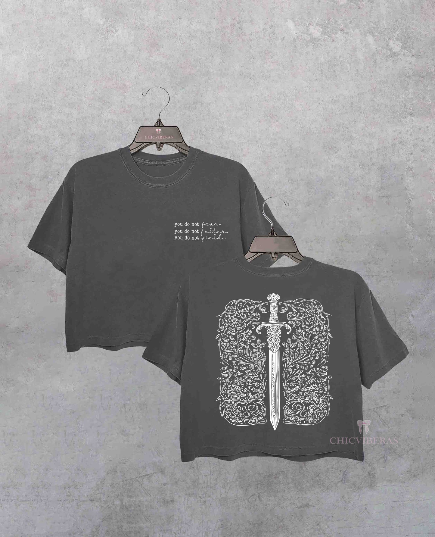 Thrones Of The Glass You Do Not Falter Crop Shirt