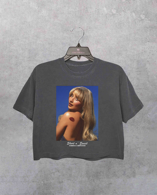 Sabrina Carpenter Short n' Sweet Album Crop Shirt