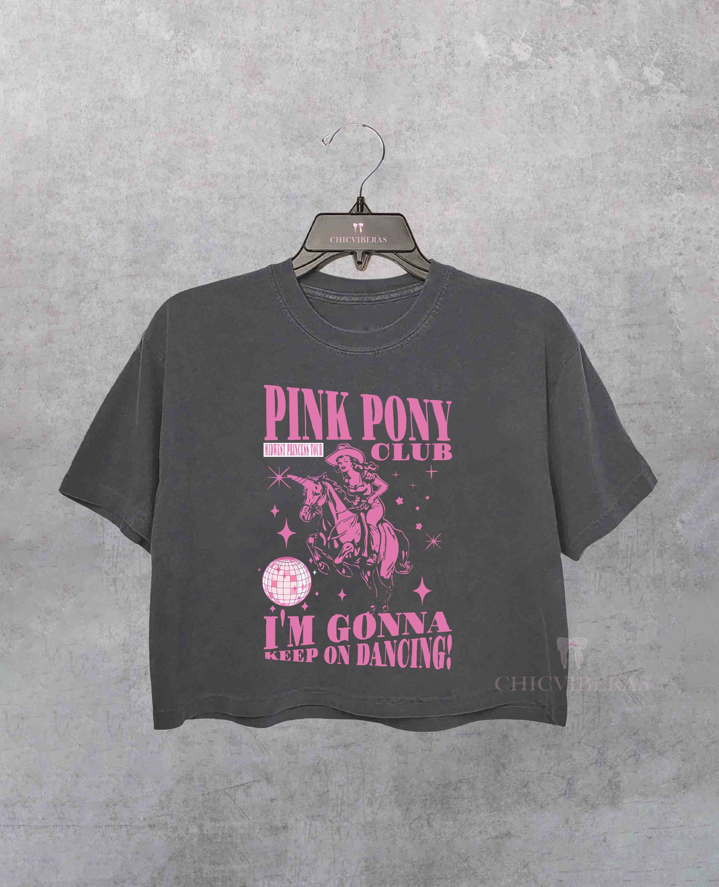 Chappell Roan Pink Pony Club Crop Shirt