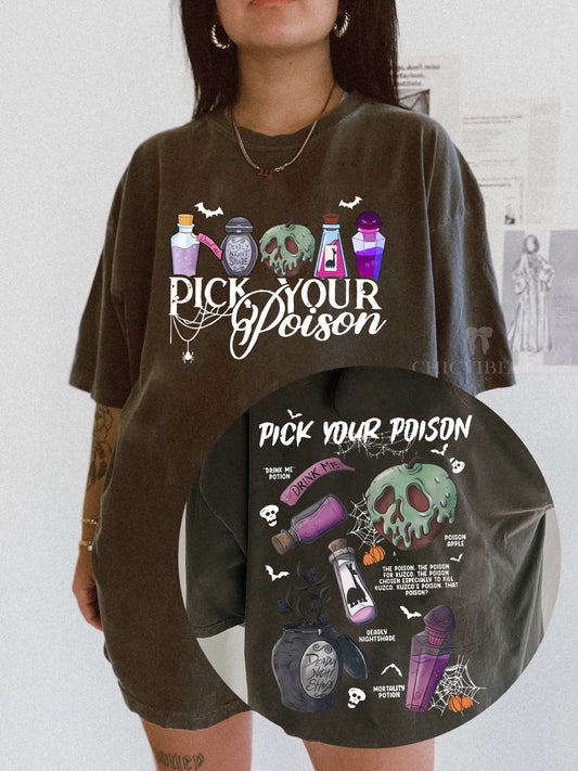 Pick Your Poison Halloween Crop Shirt