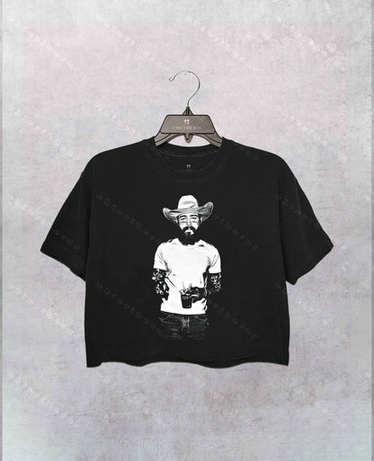 Post Malone Cowboy Concert Crop Shirt