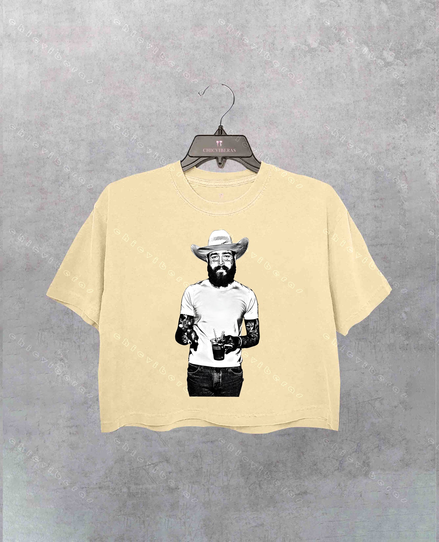 Post Malone Cowboy Concert Crop Shirt