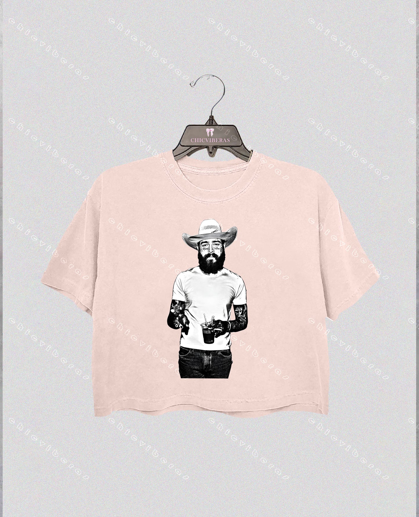 Post Malone Cowboy Concert Crop Shirt