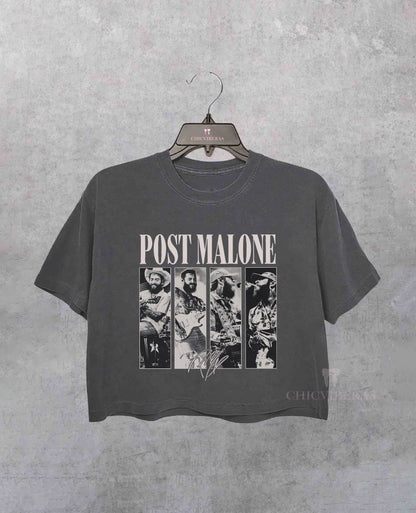 Posty Malone Music Tour 2024 Crop Shirt