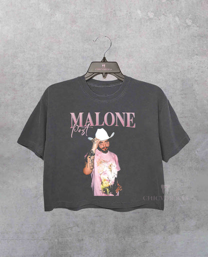 Post Malone Cowboy Western Crop Shirt