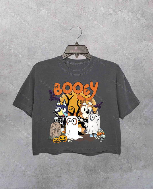 Spooky Season Booey Crop Shirt