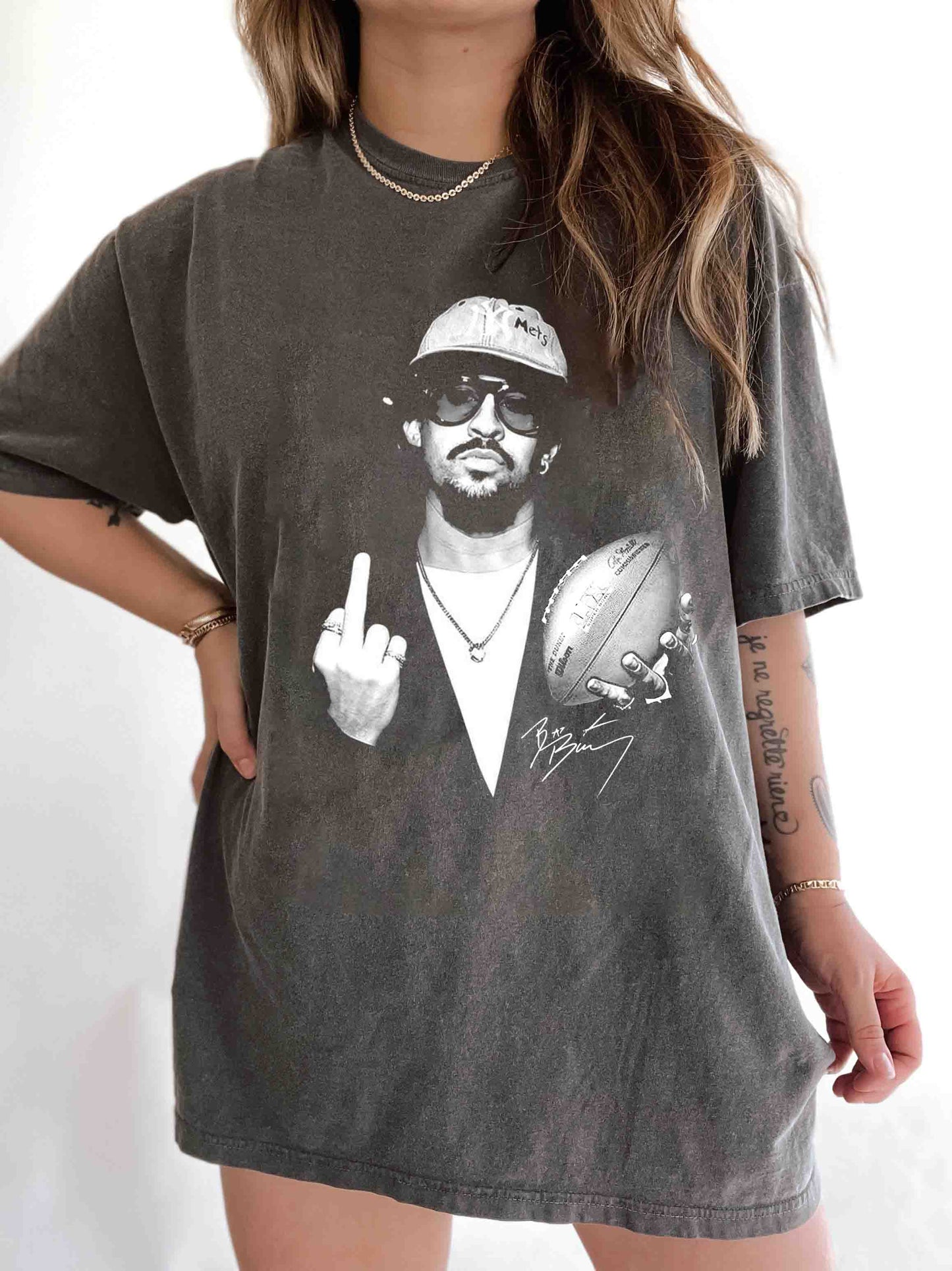 Middel Finger Bad Bunny Bowl LX 2026 Tee