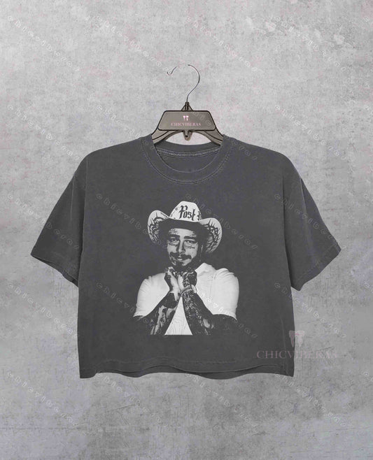 Post Malone Cowboy Crop Shirt