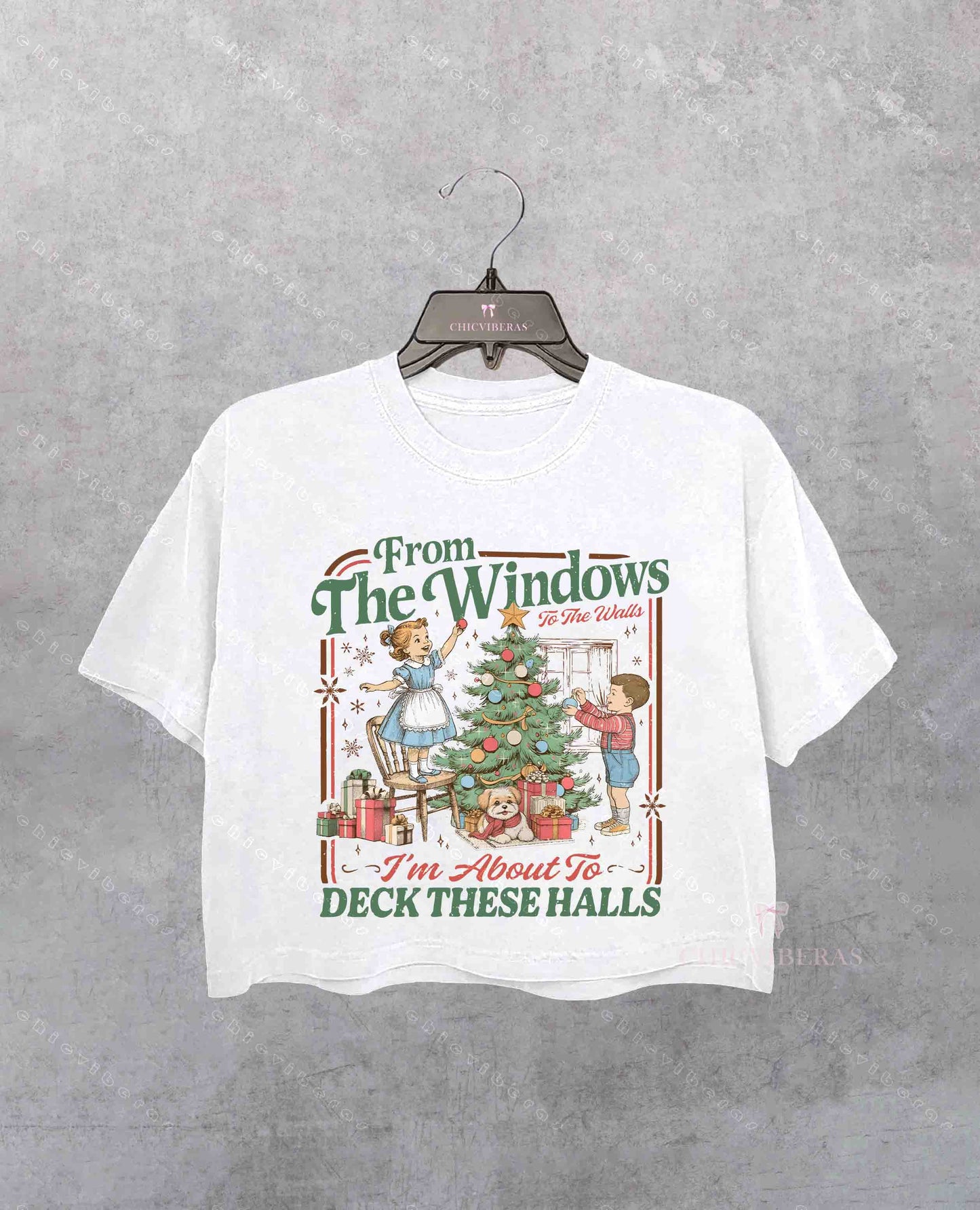 From The Windows To The Walls I'm About To Deck These Halls Crop Shirt