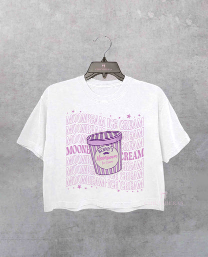 Moonbeam Ice Cream Music Crop Shirt