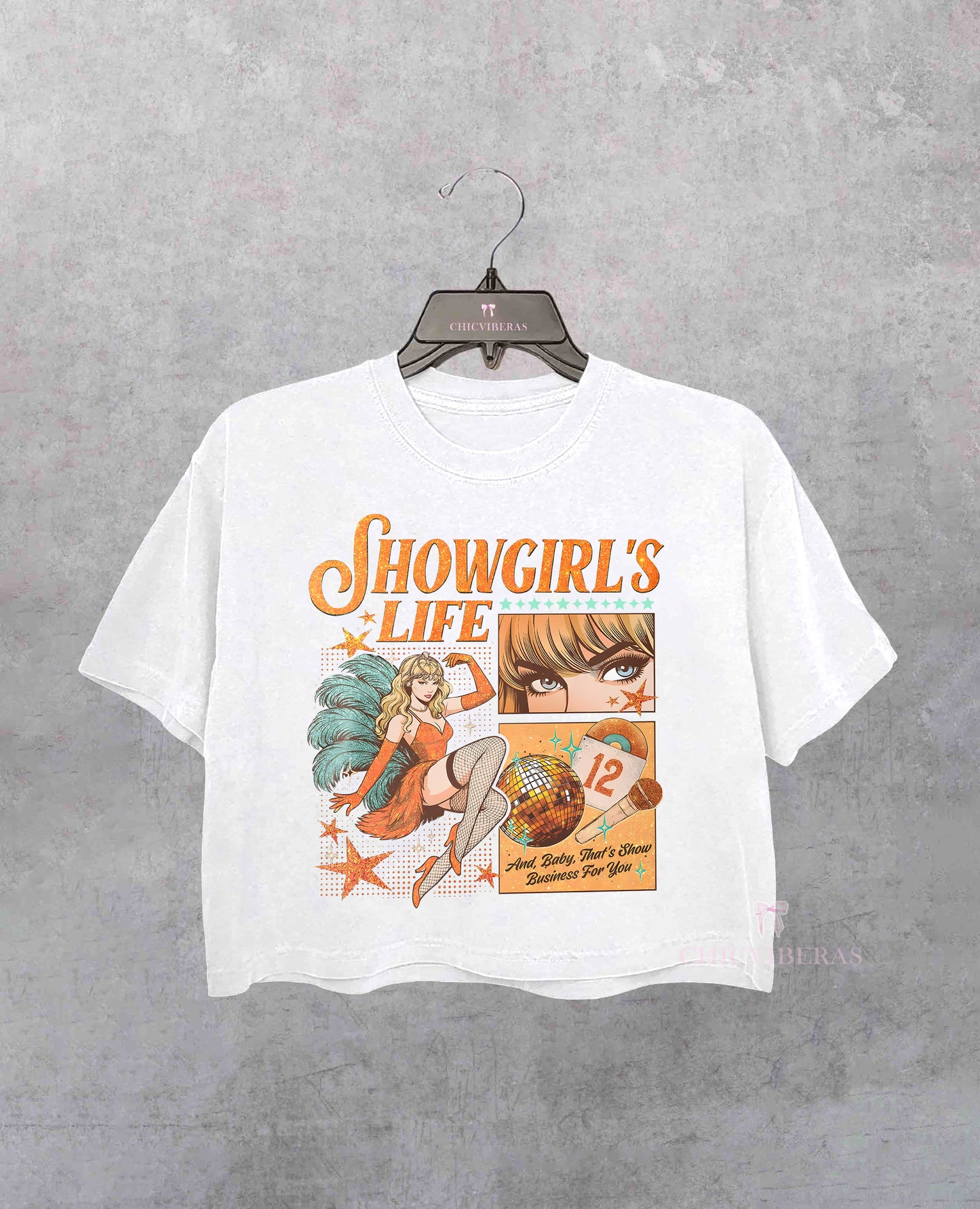 In my Showgirl Era Inspired Crop Shirt