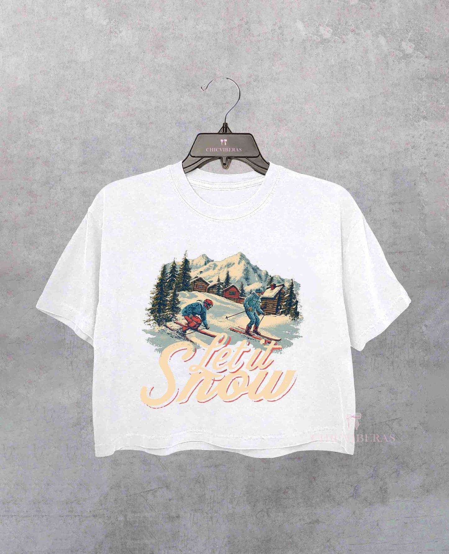 Christmas Let is Snow Crop Shirt