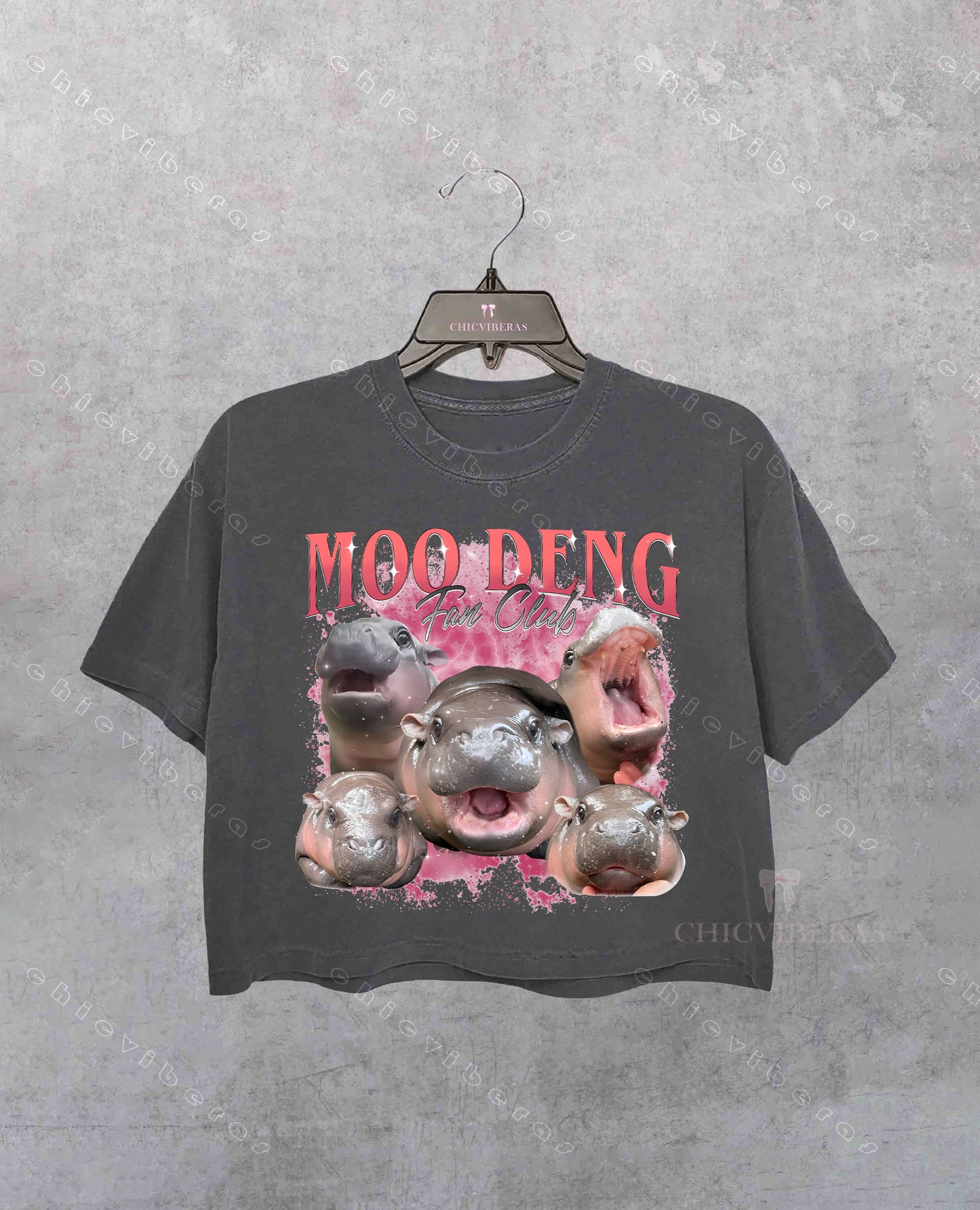 Moo Deng Fan Club Crop Shirt